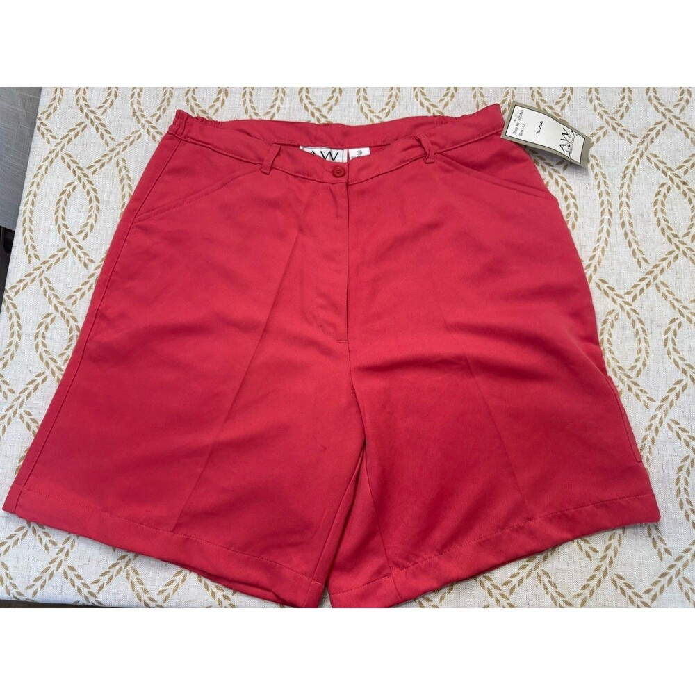 AW Golf Allyson Whitmore Shorts Women's Pink Pleated Pockets Size 12